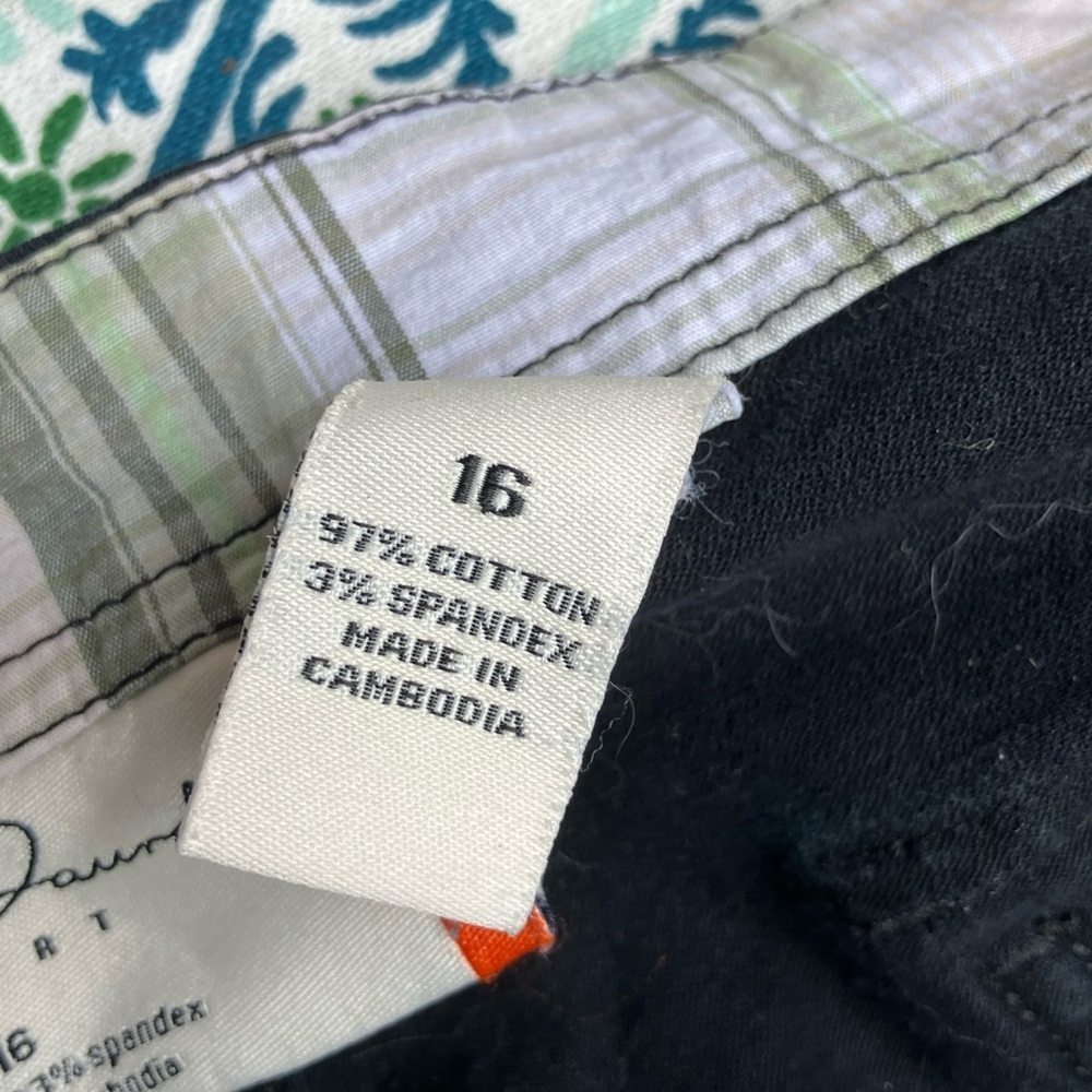 French Laundry Sport crapped, black cotton pants 16 - Picture 6 of 7